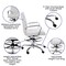 Flash Furniture White LeatherSoft Drafting Chair with Foot Ring GO-2286B-WH-GG - alternate 4